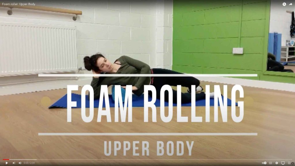 Foam roller: Upper Body