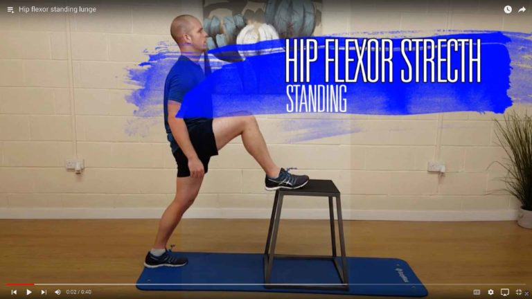 Hip flexor standing lunge